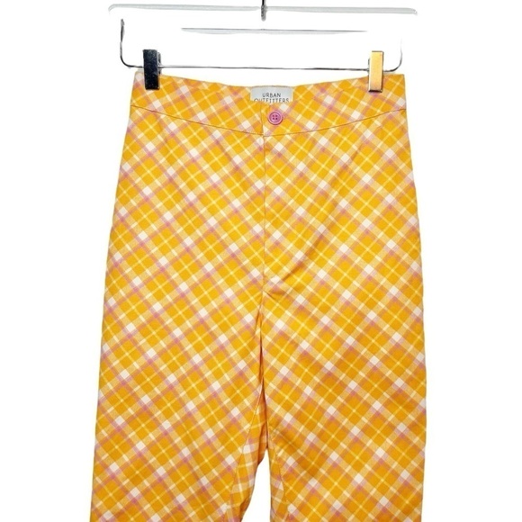 NEW Urban Outfitters Ingrid Super High Rise Pin Up 90s Plaid Skinny Pants Sz 4 - Picture 3 of 13